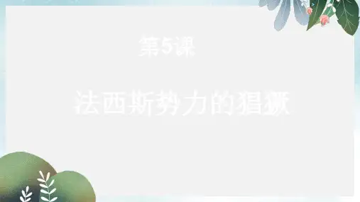 九年级历史下册第5课法西斯势力的猖獗课件1新人教版