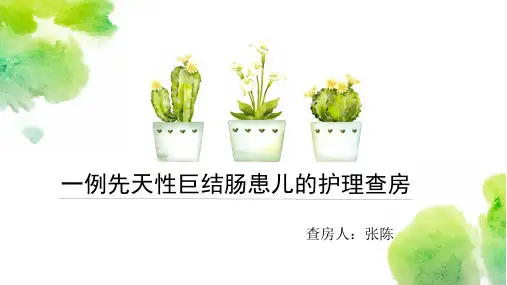 一例先天性巨结肠患儿的护理查房