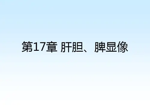 肝胆系统 影像PPT课件