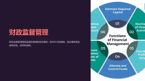 财政监督管理03  课件讲义