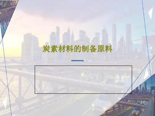 炭素材料的制备原料27页PPT