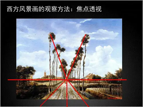 高中美术-中国山水画和西方风景-课件