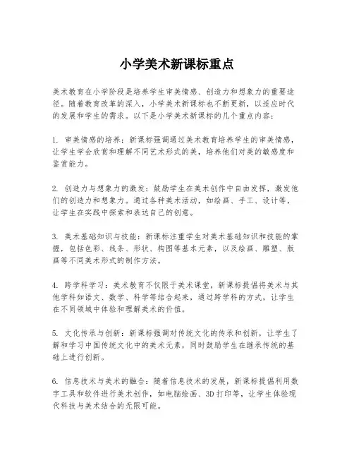 小学美术新课标重点