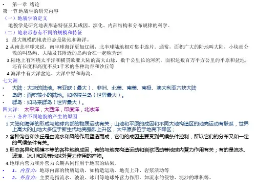 地貌学整理资料