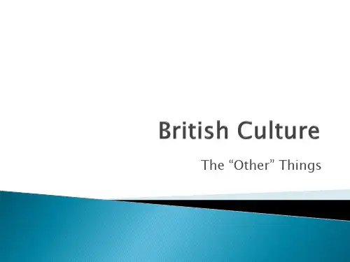 Culture Class General Culture【英美文化概况1】