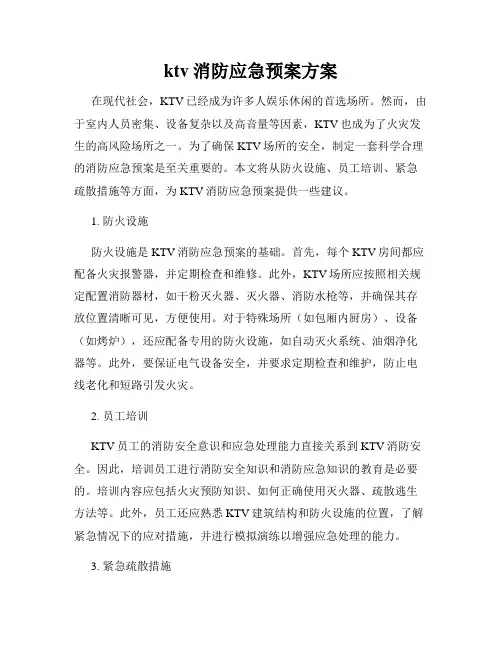 ktv消防应急预案方案