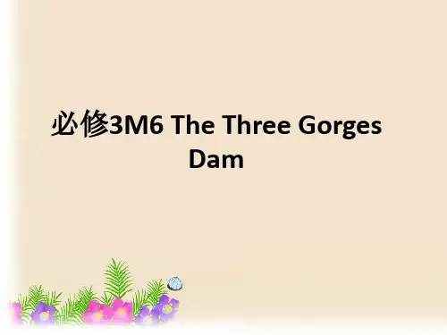 必修3M6 The Three Gorges Damppt课件