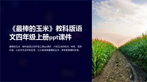 《最棒的玉米》教科版语文四年级上册课件