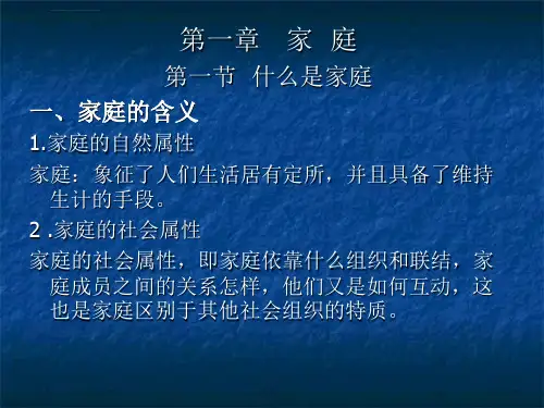 家庭社会工作给同学ppt课件