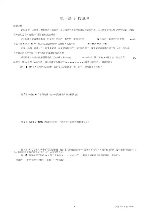 小学六年级奥数专题大全