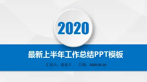 最新动态高端经典恒大地产2020年上半年工作总结述职报告PPT模板