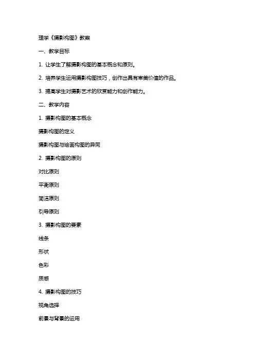 [理学]《摄影构图》教案