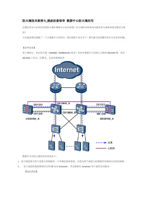 防火墙技术案例9_数据中心防火墙应用