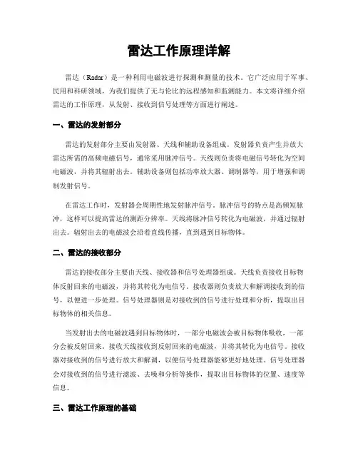 雷达工作原理详解