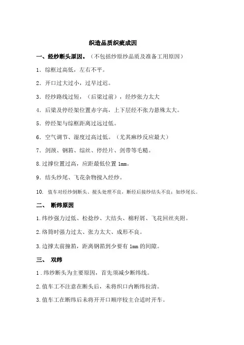 织布疵点大全