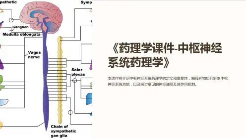 《药理学课件-中枢神经系统药理学》
