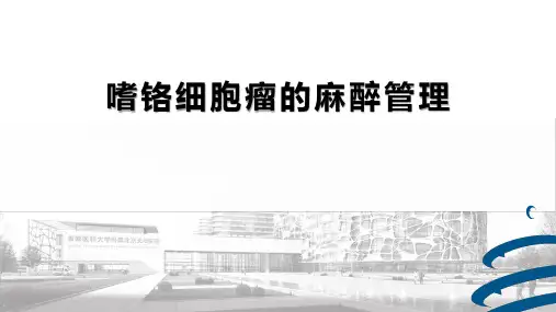 嗜铬细胞瘤患者的麻醉管理
