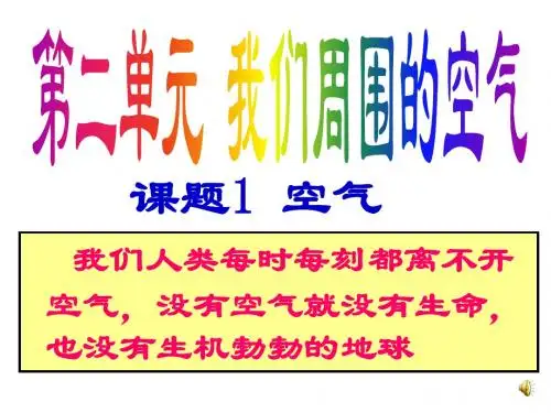九年级化学上册_第二单元_我们周围的空气_课题1_空气课件_人教版