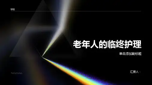 老年人的临终护理
