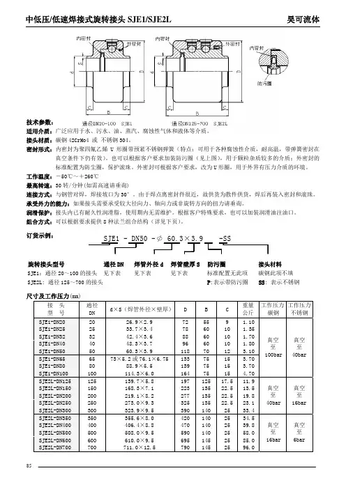 SJE旋转接头