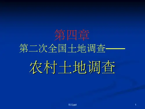《农村土地调查》PPT课件