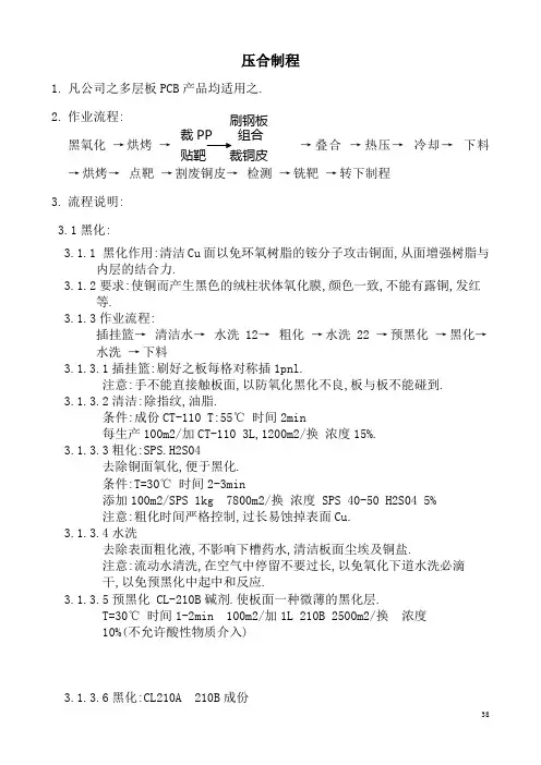 压合制程培训讲义