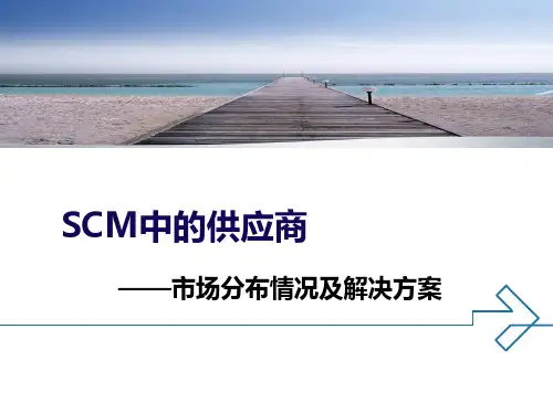 SCM中的供应商