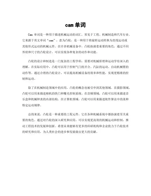 cam单词