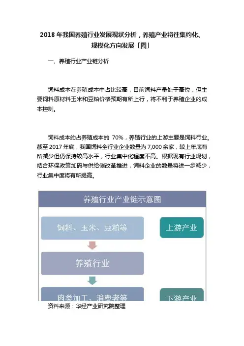 2018年我国养殖行业发展现状分析，养殖产业将往集约化、规模化方向发展「图」