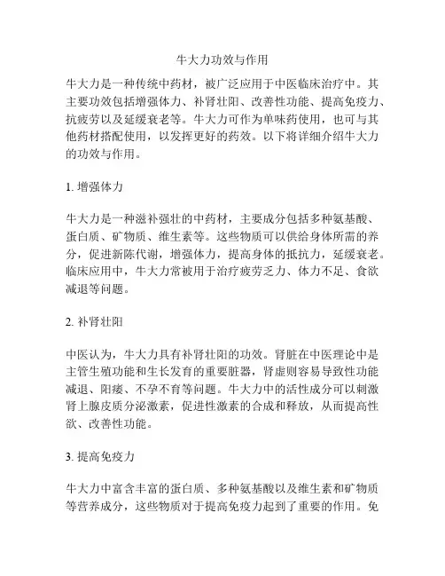 牛大力功效与作用
