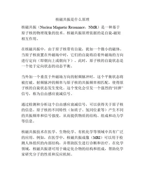 核磁共振是什么原理
