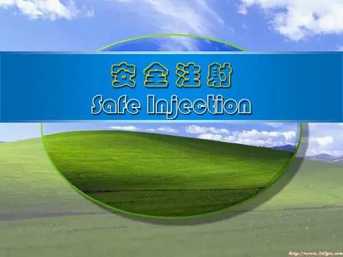 安全注射培训课件(ppt 40张)
