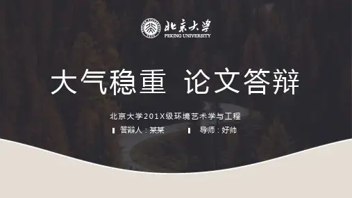 微立体 论文答辩PPT模板