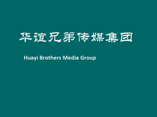 案例分析 华谊兄弟