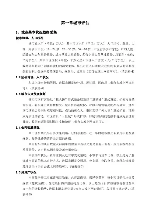 售企业开店选址必备手册