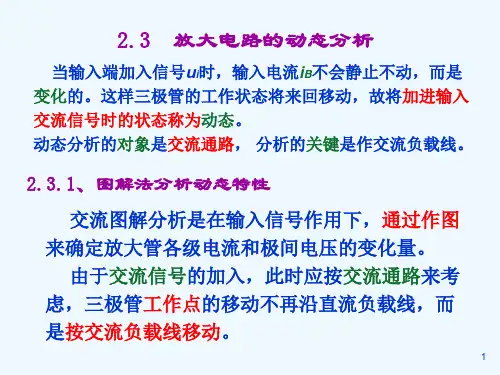 23 放大电路的动态分析wzl