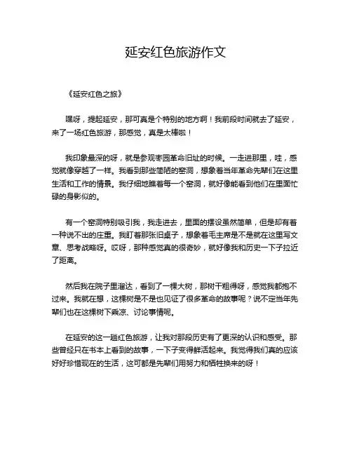 -延安红色旅游作文