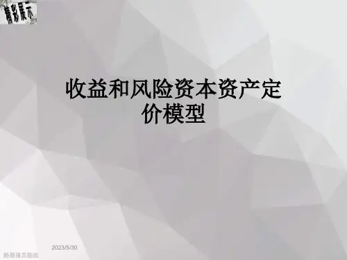 收益和风险资本资产定价模型