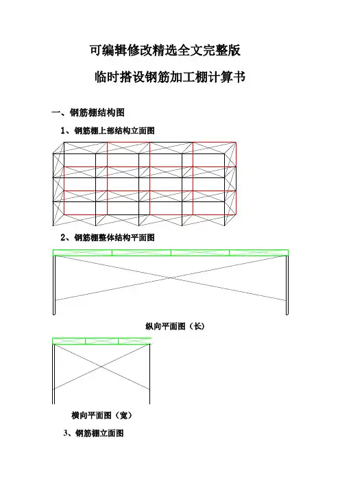 临时搭设钢筋加工棚计算书【2024版】
