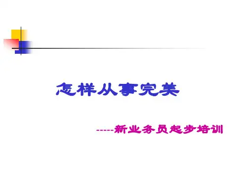 [公司系统培训]Perfect完美(怎样从事完美)