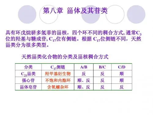 第八章 甾体及其苷new