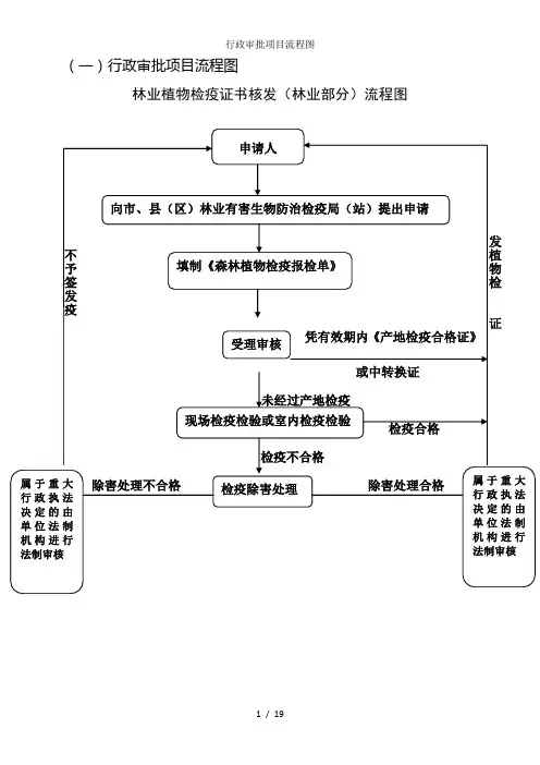 行政审批项目流程图
