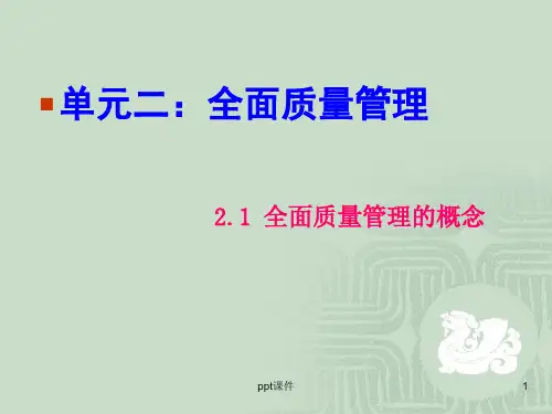 质量管理--全面质量管理  ppt课件