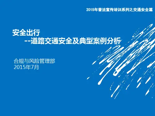 安全出行道路交通安全及典型案例分析