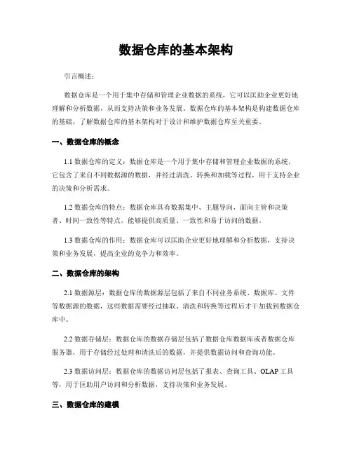 数据仓库的基本架构
