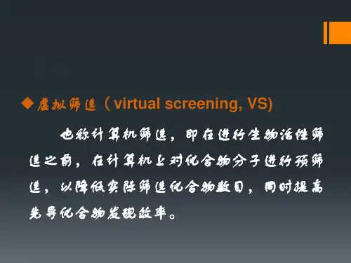 虚拟分子对接分解课件