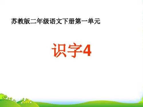 二年级语文下册 识字4课件 苏教