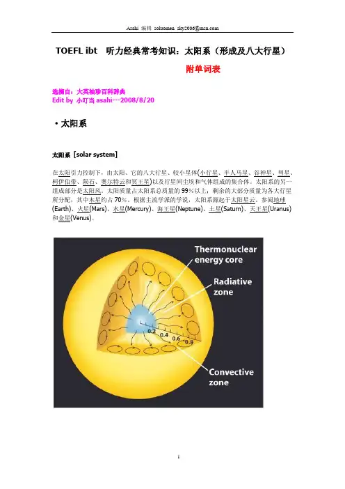 TOEFL_听力经典常考知识-天文及单词表