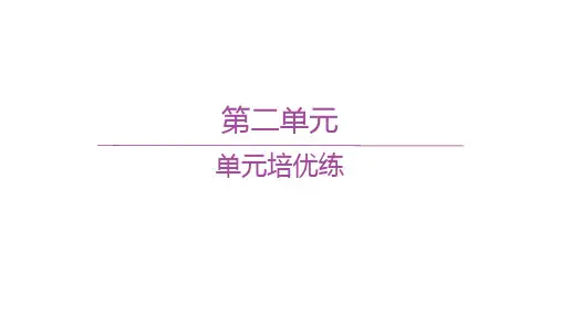 人教版高中历史选择性必修2经济与社会生活精品课件 第二单元 单元培优练