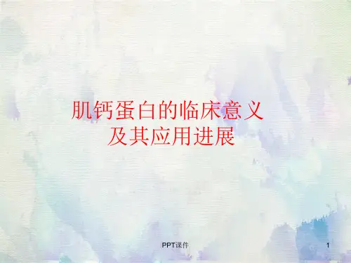 心肌肌钙蛋白  ppt课件